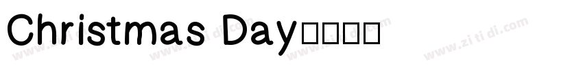 Christmas Day字体转换